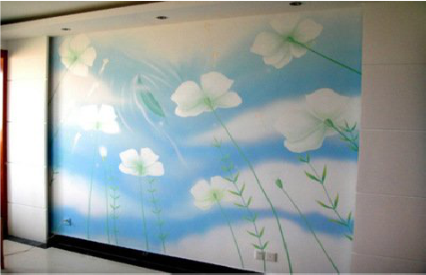 砀山画墙绘怎么画好白云的蓬松感？