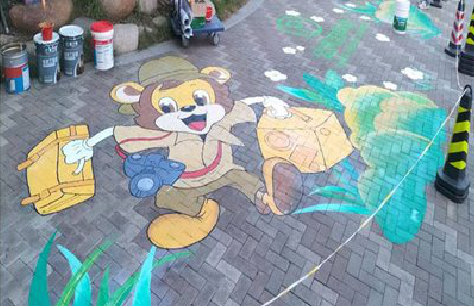 砀山夏季画地面彩绘会遇到的问题