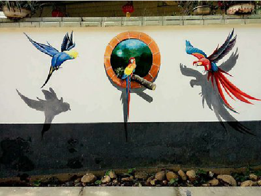 砀山视觉错位-3D墙绘设计