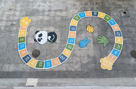 砀山地面游戏彩绘