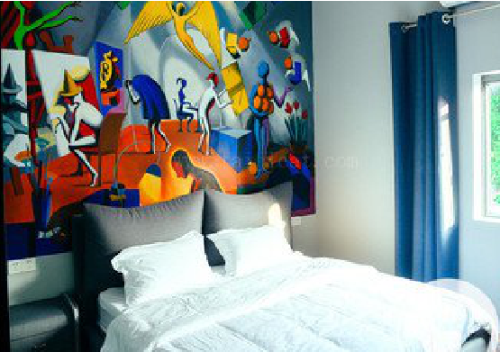 砀山对于酒店的墙体彩绘而言更注重哪些方面？