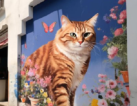 砀山自己绘制有个性的手绘墙