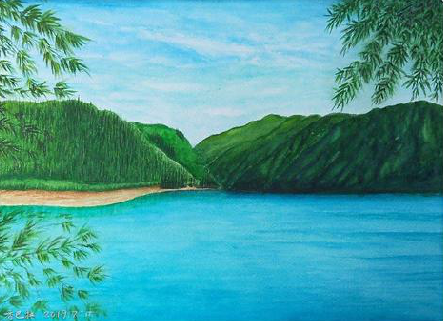 砀山在墙绘中，如何绘画绿水青山？