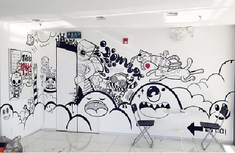 砀山手绘墙并非传统涂鸦。